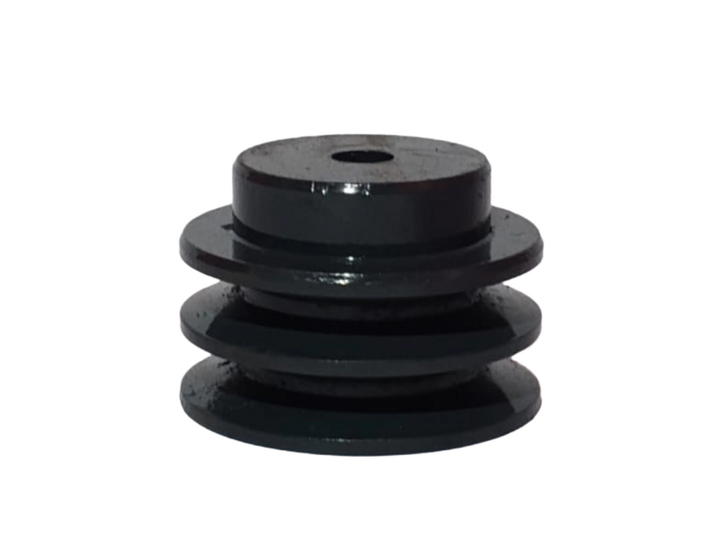 POLEA EN HIERRO GRIS | 3"X2 B EJE ESTANDAR DE ½" DIAMETRO=3"(PULGADAS)