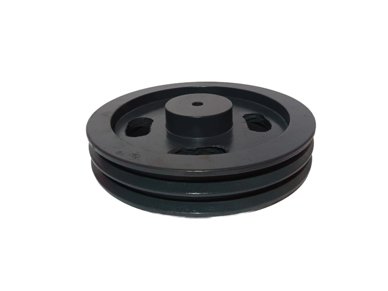 POLEA EN HIERRO GRIS | 10X2 B EJE ESTANDAR DE 0.5" DIAMETRO=10"(PULGADAS)