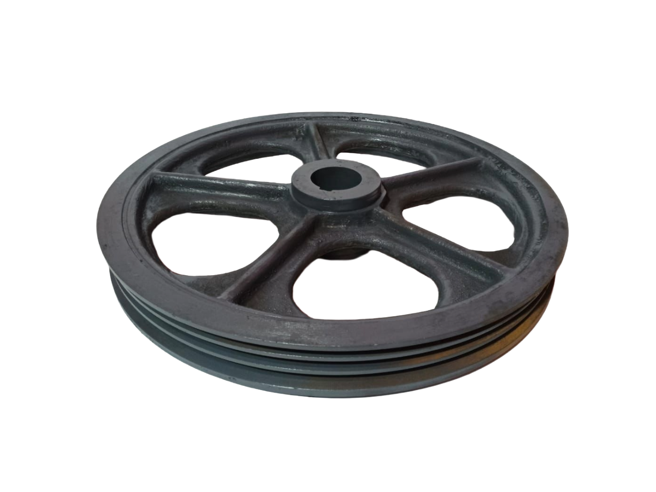POLEA EN HIERRO GRIS | 22 ½X3 A EJE ESTANDAR MANZANA CIEGA DIAMETRO=22 ½"(PULGADAS)