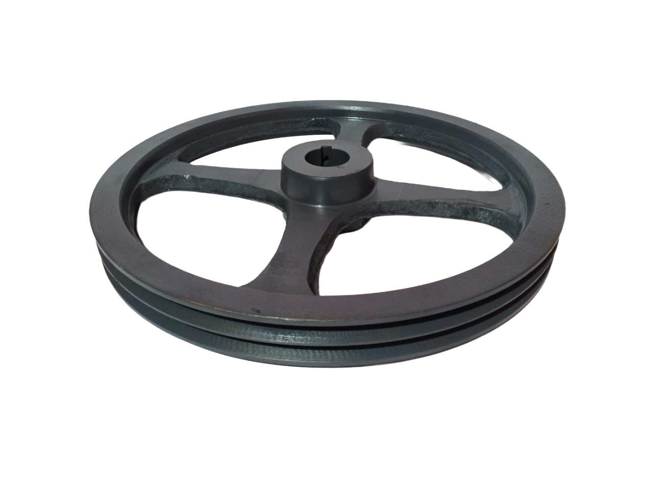 POLEA EN HIERRO GRIS | 20X2 B EJE ESTANDAR MANZANA CIEGA DIAMETRO=20"(PULGADAS)