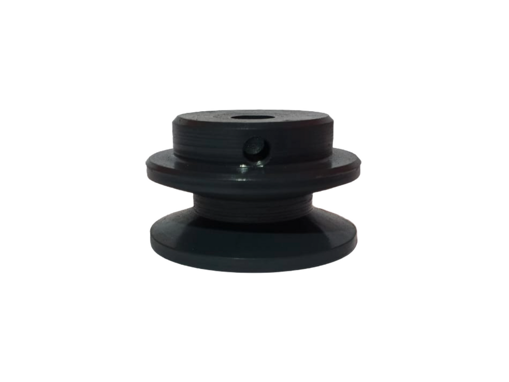 POLEA EN HIERRO GRIS | 2 ½X1 B EJE ESTANDAR DE ½" DIAMETRO=2 ½"(PULGADAS)