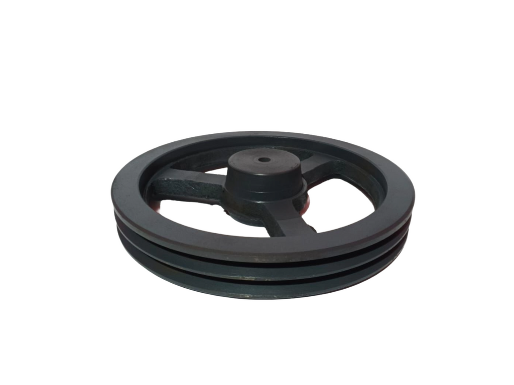 POLEA EN HIERRO GRIS | 14X2 B EJE ESTANDAR DE 3/4" DIAMETRO=14"(PULGADAS)