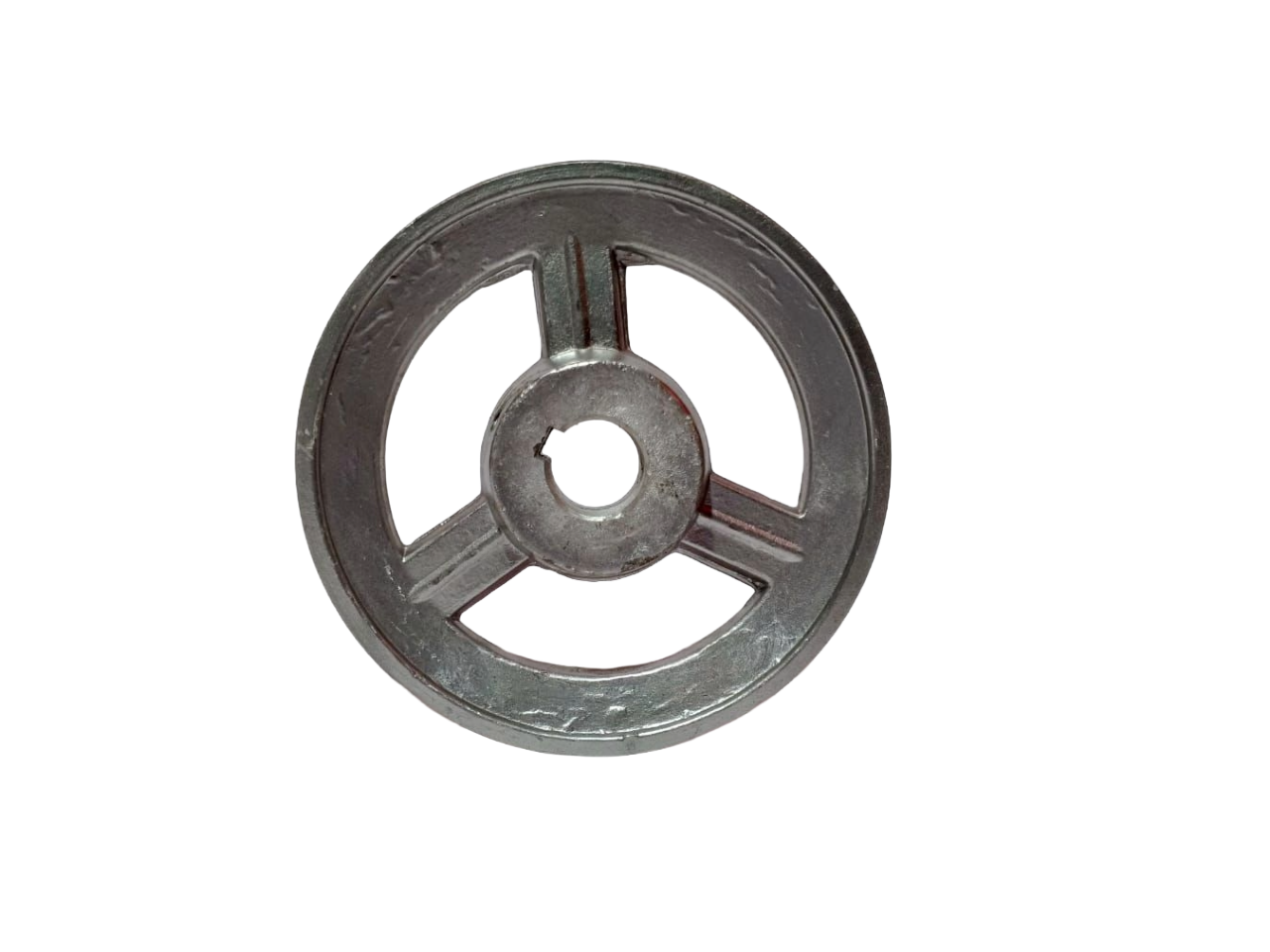 POLEA EN ALUMINIO | 14X1 A EJE ESTANDAR MANZANA CIEGA DIAMETRO=14"(PULGADAS)