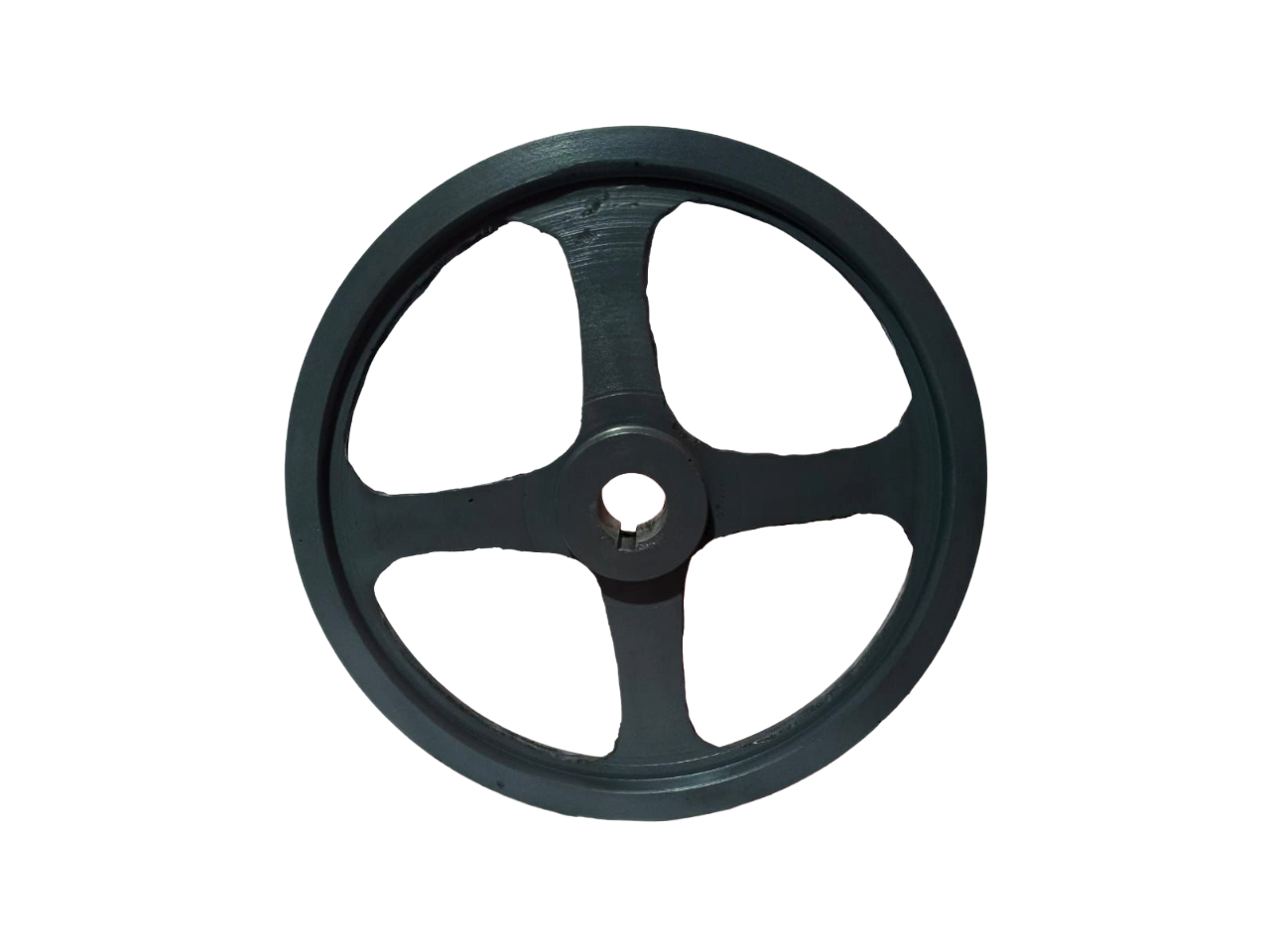 POLEA EN HIERRO GRIS | 20X2 B EJE ESTANDAR MANZANA CIEGA DIAMETRO=20"(PULGADAS)