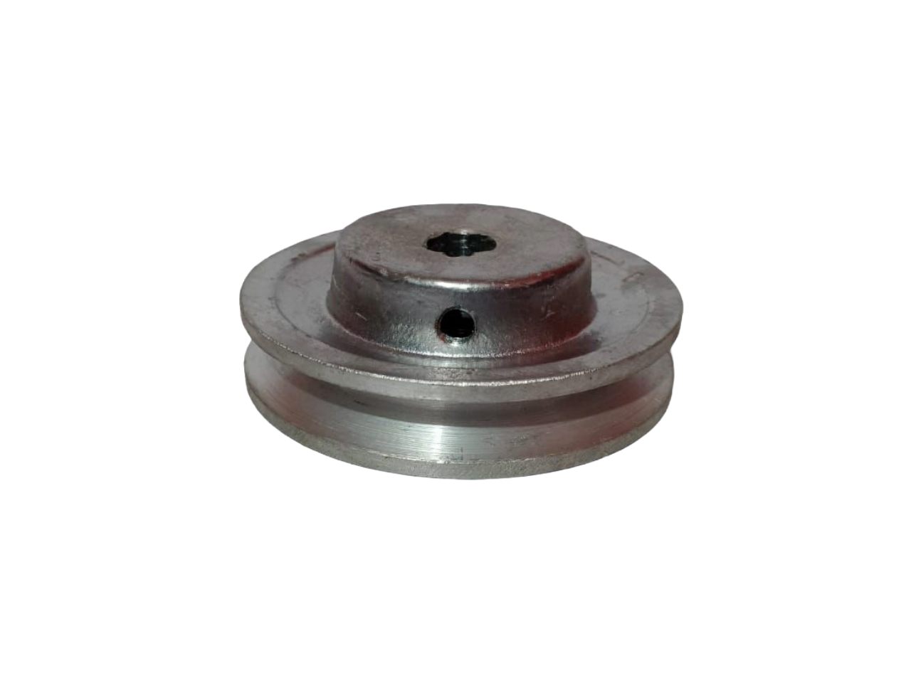 POLEA EN ALUMINIO | 4X1 A EJE ESTANDAR MANZANA CIEGA DIAMETRO=4"(PULGADAS)