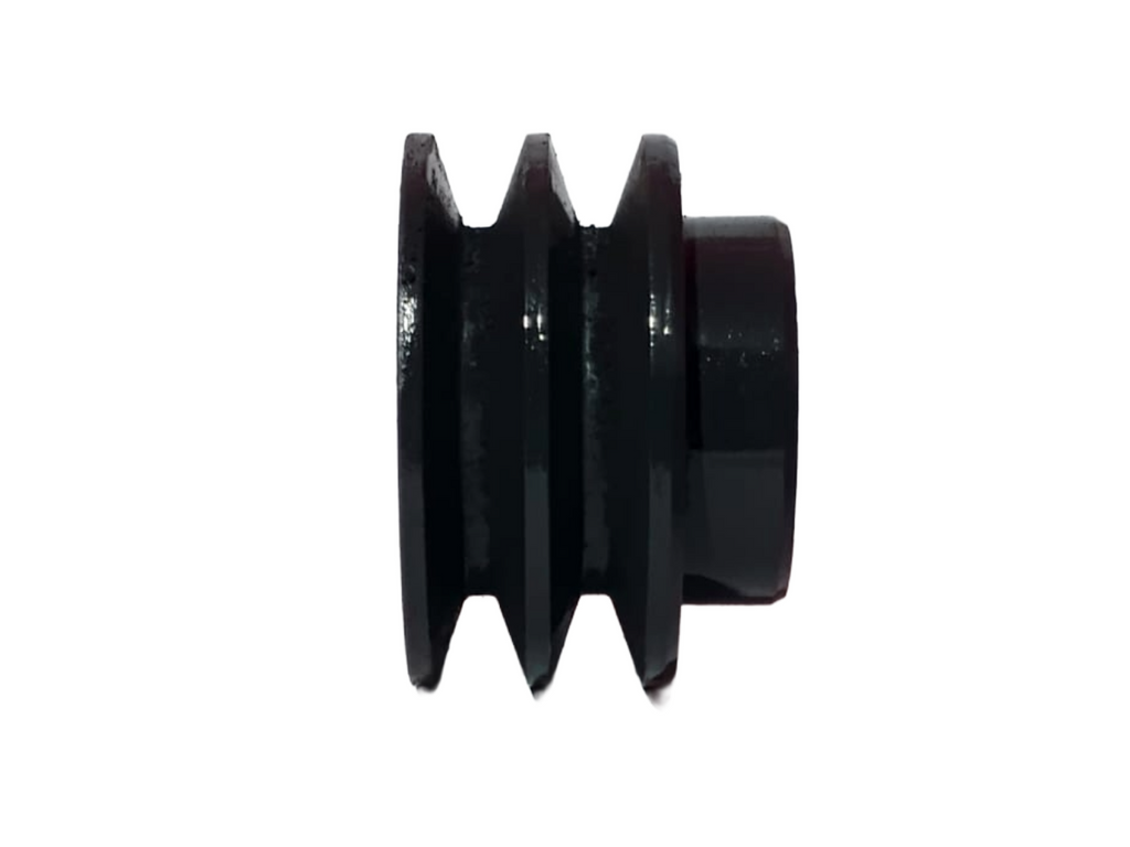 POLEA EN HIERRO GRIS | 3"X2 B EJE ESTANDAR DE ½" DIAMETRO=3"(PULGADAS)